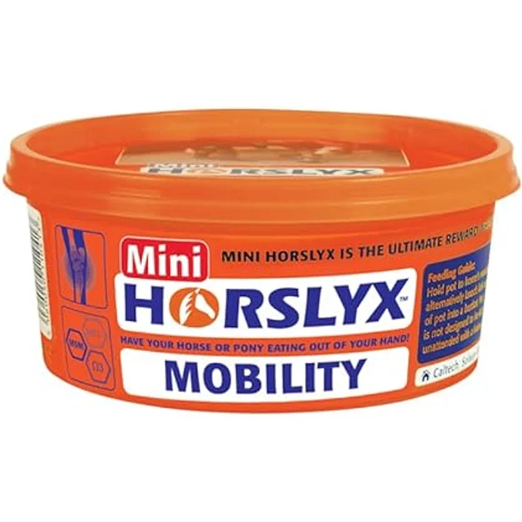 PFIFF Mini Horslyx Leckmasse, Pferde Nahrungsergänzung Mobility, 650g – Wetterbeständig, zur Unterstützung der Gelenksfunktion, wohlschmeckend – Bild 1