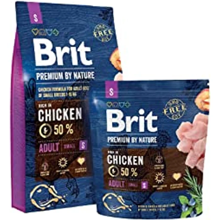 Brit Premium by Nature Adult S, Hunde-Trockenfutter, 3kg, nährstoffreiche Mahlzeit mit ausgezeichnetem Geschmack – Bild 4