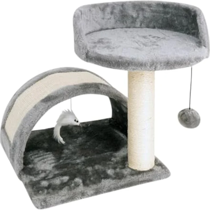 Holland Animal Care Pawise Mushroom Scratching Post, grauer Kratzbaum mit stabiler Konstruktion und ansprechendem Design – Bild 1