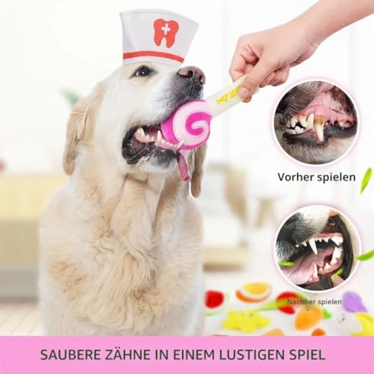 LEGEND SANDY Quietschspielzeug für Hunde, Plüsch Obst & Gemüse, 14 Stück, maschinenwaschbar, ideal für Welpen und kleine bis mittelgroße Hunde – Bild 4
