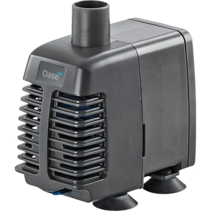 OASE 42656 OptiMax 1000 Aquarium Pumpe, regulierbarer Wasserdurchfluss bis 1000 l/h, für Süß- und Meerwasser, 12 W, einfache Fixierung mit Saughaltern – Bild 1
