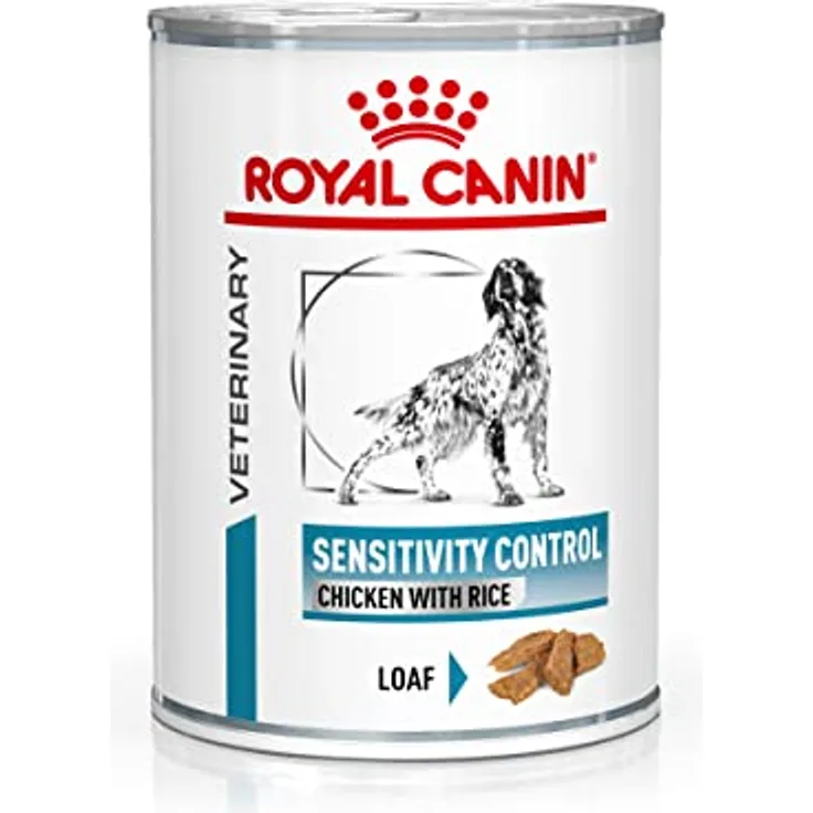 ROYAL CANIN VETERINARY SENSITIVITY CONTROL - CHICKEN WITH RICE, Diät-Alleinfuttermittel für Hunde zur Unterstützung der Verdauung und bei Futtermittelallergien, 12 x 410 g