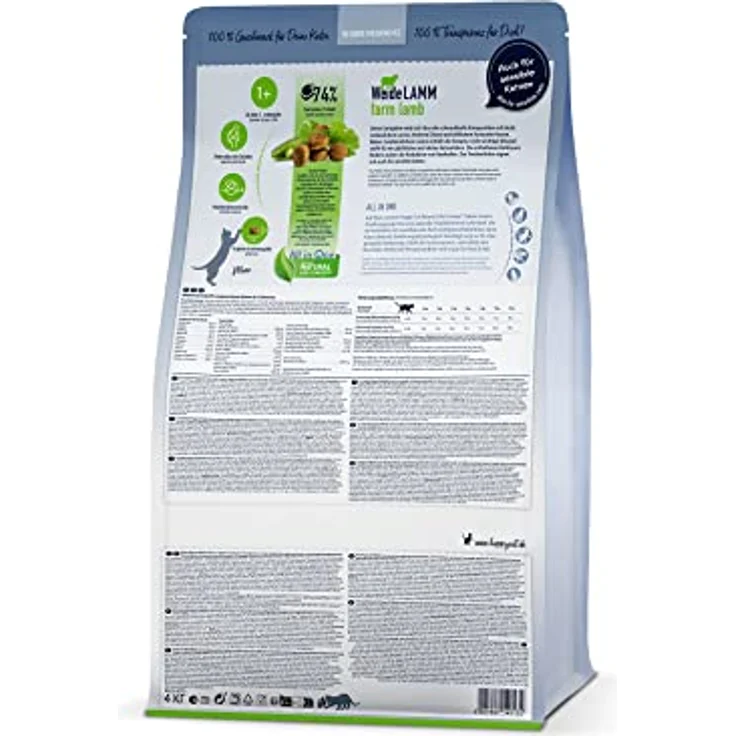Happy Cat 70550 Culinary Adult Weide Lamm, Katzen-Trockenfutter für ausgewachsene Katzen, 10 kg, artgerecht und leicht verdaulich – Bild 5
