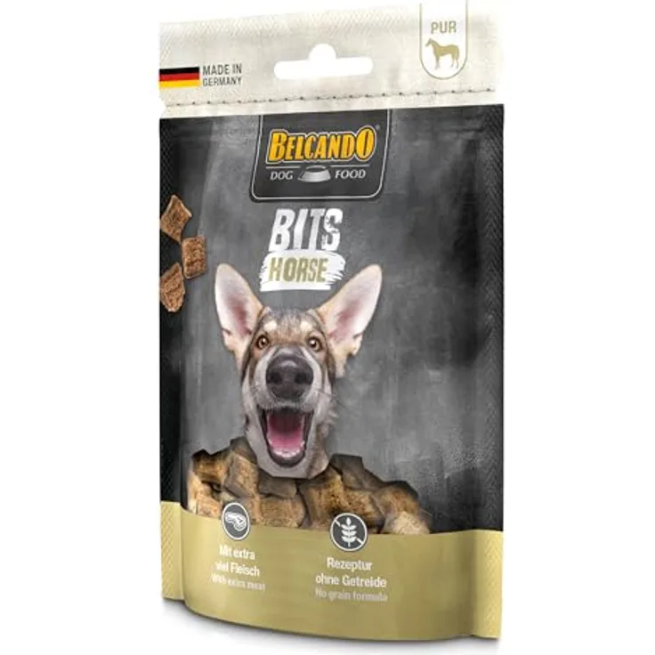 Belcando Bits Horse, 90 g Hundesnack mit extra viel Pferdefleisch, ohne Getreide und Zucker, luftgetrocknet