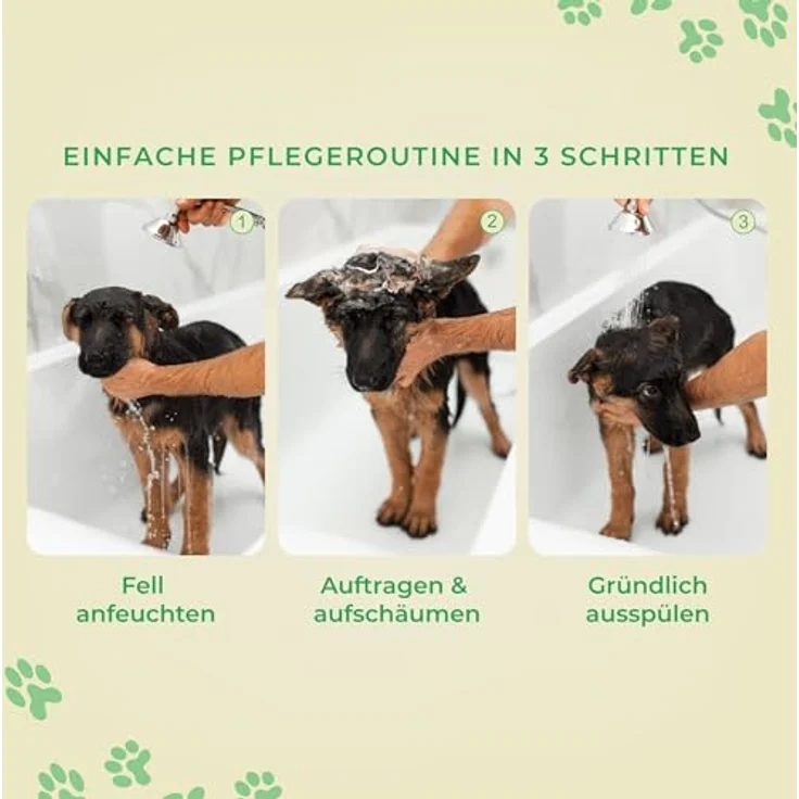 PomPom Petcare Welpenshampoo, mildes tränenfreies Hundeshampoo für Welpen ab 8 Wochen, pH-neutral, sanfte Rezeptur, 240 ml – Bild 5