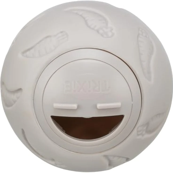 TRIXIE 6275 Snackball, Kunststoff, ø 7 cm, regulierbare Leckerliausgabe, natur – Bild 4