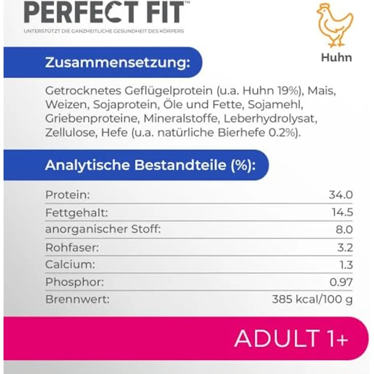 Perfect Fit Katze Adult Huhn, Trockenfutter für erwachsene Katzen, 7kg – Bild 5