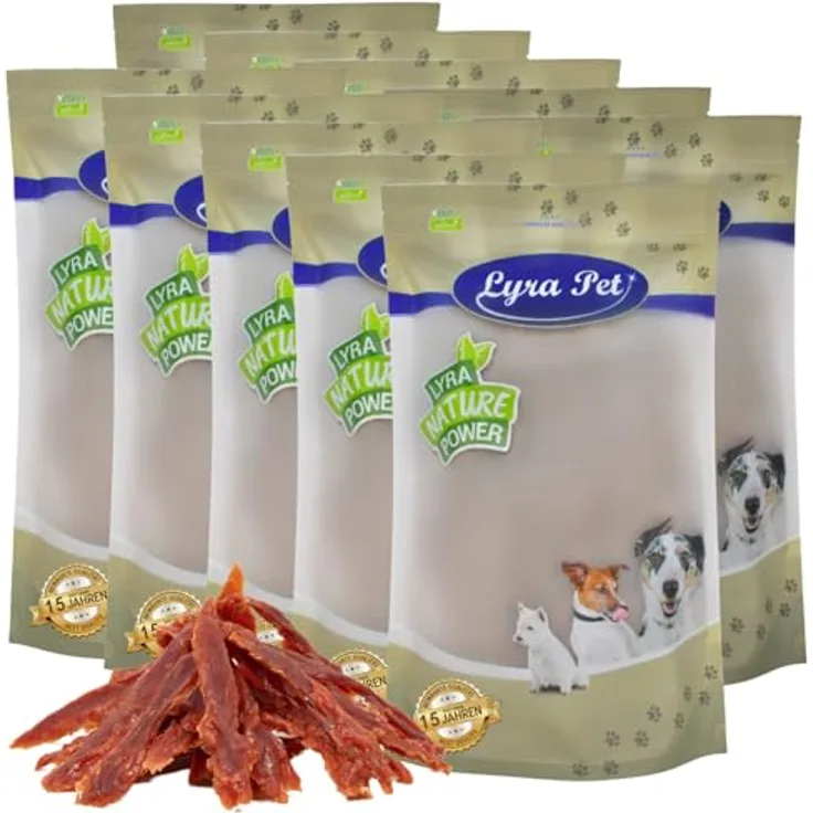 Lyra Pet® 10 kg Entenbrust Kausnack für Hunde, fettarm und gut verträglich, weich und einfach zu kauen