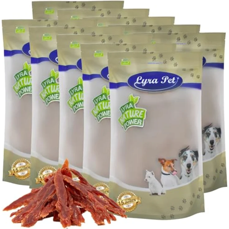 Lyra Pet® 10 kg Entenbrust Kausnack für Hunde, fettarm und gut verträglich, weich und einfach zu kauen – Bild 1