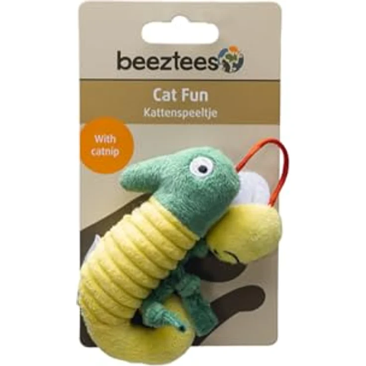 Beeztees Dschungel Noeki, Katzenspielzeug in Chamäleonform mit Katzenminze, gelb – Bild 2