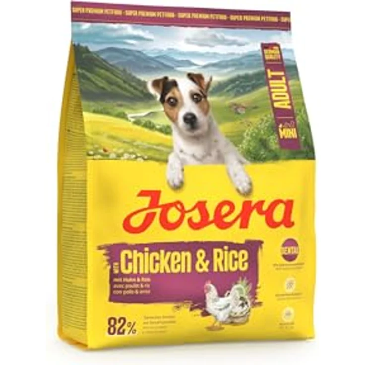 JOSERA Mini Huhn & Reis, Premium Trockenfutter für kleine Hunde bis 10 kg, mit Biotin für Haut & Fell, glutenfrei, 900 g 5er Pack – Bild 3