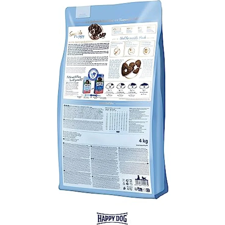 Happy Dog Supreme Sensible Puppy, Trockenfutter mit Lachs und Kartoffel, glutenfreie Rezeptur, 2x10kg – Bild 4
