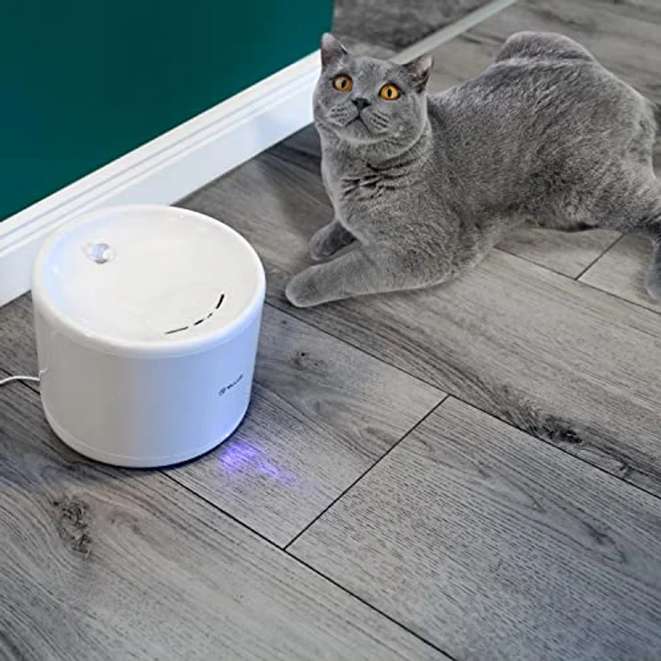 TELLUR SMART WLAN Trinkbrunnen für Katze und Hund, 2L, mit WiFi, Telefon-App, Wassermangelwarnung und UV-Sterilisationssystem – Bild 2