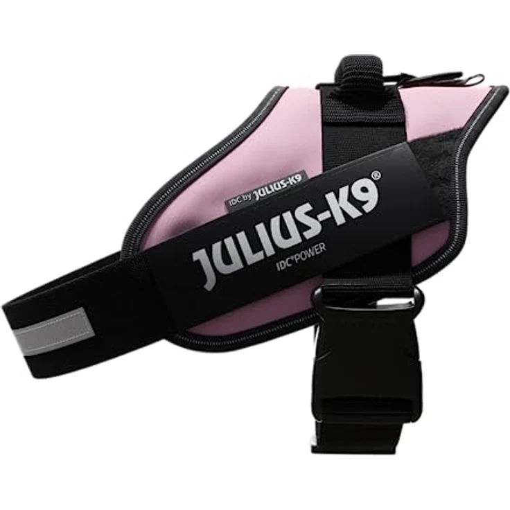 Julius-K9 IDC-Powergeschirr (1, Hund, Hundesport, Arbeit, Jogging), Halsband + Leine, Hochwertiges Sattelgeschirr für Hunde in pink mit ergonomischer Passform – Bild 3