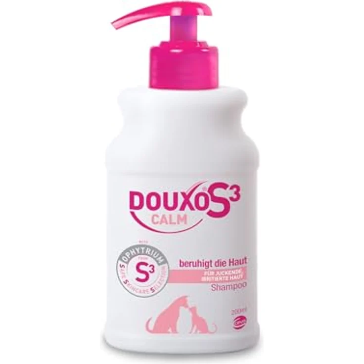 Douxo DOUXO S3 Calm Shampoo für Hunde und Katzen, hautberuhigend und feuchtigkeitsspendend, 200 ml – Bild 1