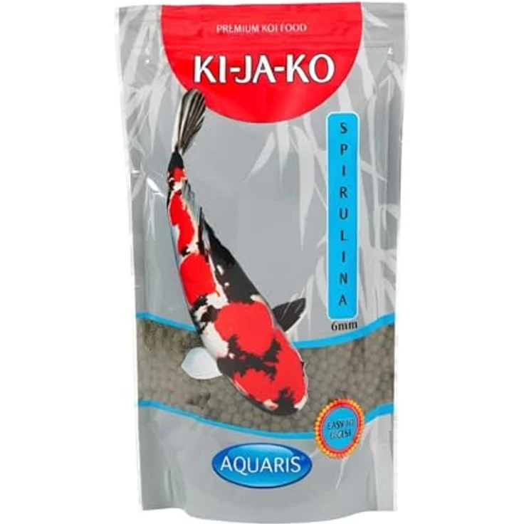 KI-JA-KO Spirulina Plus, Carotinoid-reiches Koi Fischfutter mit Capsanthin und Astaxanthin, 10 kg / 6 mm, stärkt das Immunsystem und unterstützt die Verdauung – Bild 1