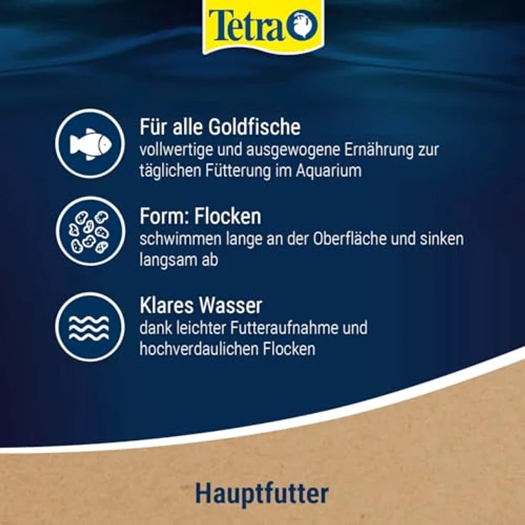 Tetra Goldfish Flakes 1 l, Flockenmischung für Kaltwasserzierfische, mit BioActive Formel und Clean & Clear Water Technologie – Bild 4