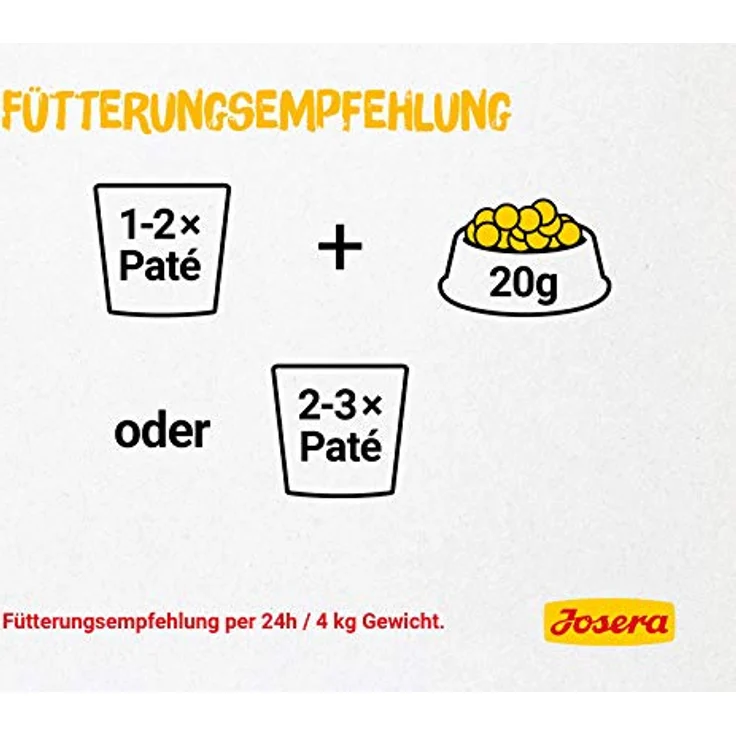 Josera Multipack Paté, 6 x 85 g, Premium Nassfutter für ausgewachsene Katzen, getreidefrei, drei Geschmacksrichtungen mit Lachsöl, Frischebeutel – Bild 3