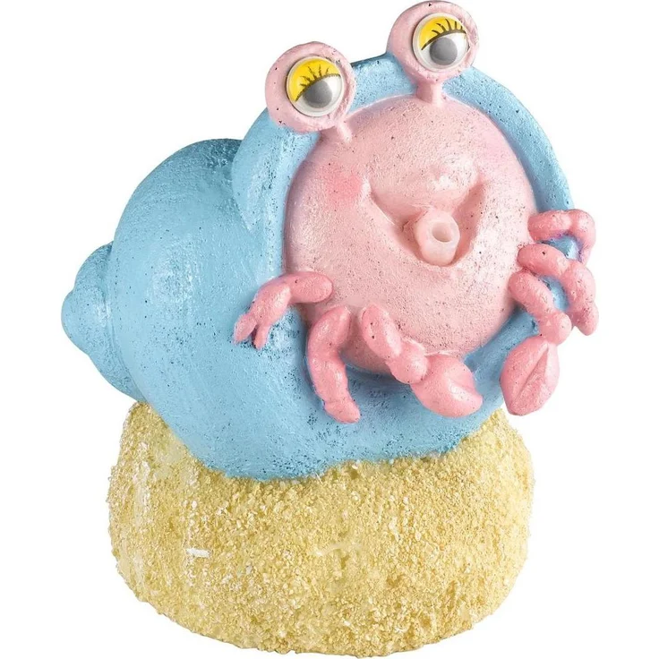 EBI Aqua Della Hermit Crab Action Air, Aquarium Dekoration aus hochwertigem Polyesterharz, kompakt und stabil, 7,2 cm x 7,6 cm x 8,5 cm