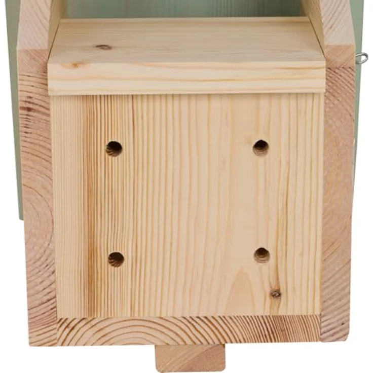 Siena Garden Nestperle Lukas Halbhöhle, Vogelhaus aus FSC-zertifiziertem Kiefernholz mit Marderschutz, Eingang 128x60 mm, für Rotkehlchen, Amsel, Zaunkönig und Bachstelze – Bild 5