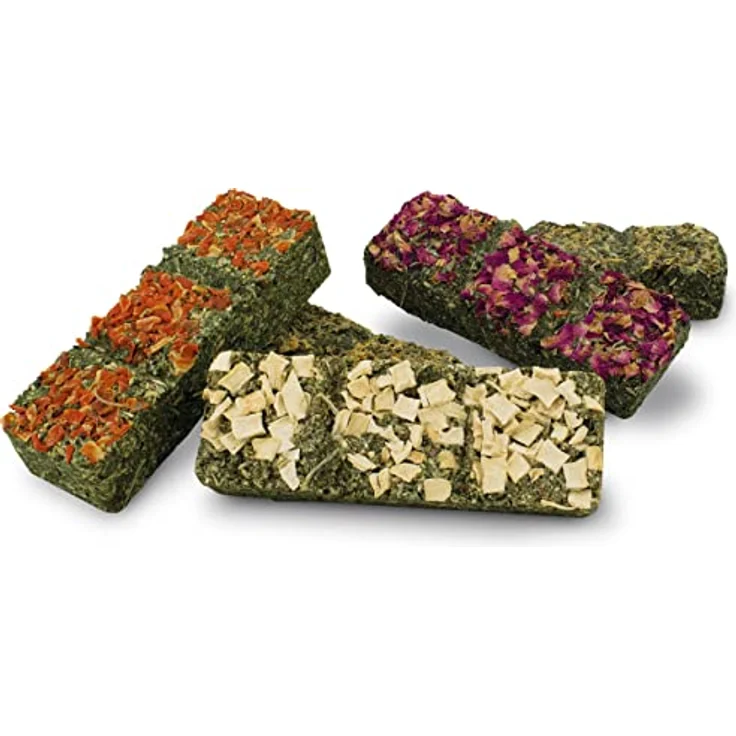 JR FARM Grainless Heu-Riegel 150 g, natürlich getreidefrei, mit Heilkräutern und Gemüse, unterstützt den Zahnabrieb – Bild 1