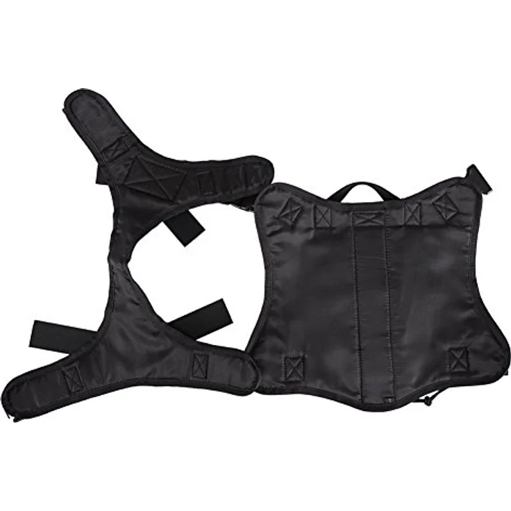 OneTigris FIRE WATCHER Hundegeschirr, Taktische Sicherheitsweste aus 1000D Nylon, L, Schwarz mit 1 Griff und 2 D-Ringen – Bild 4