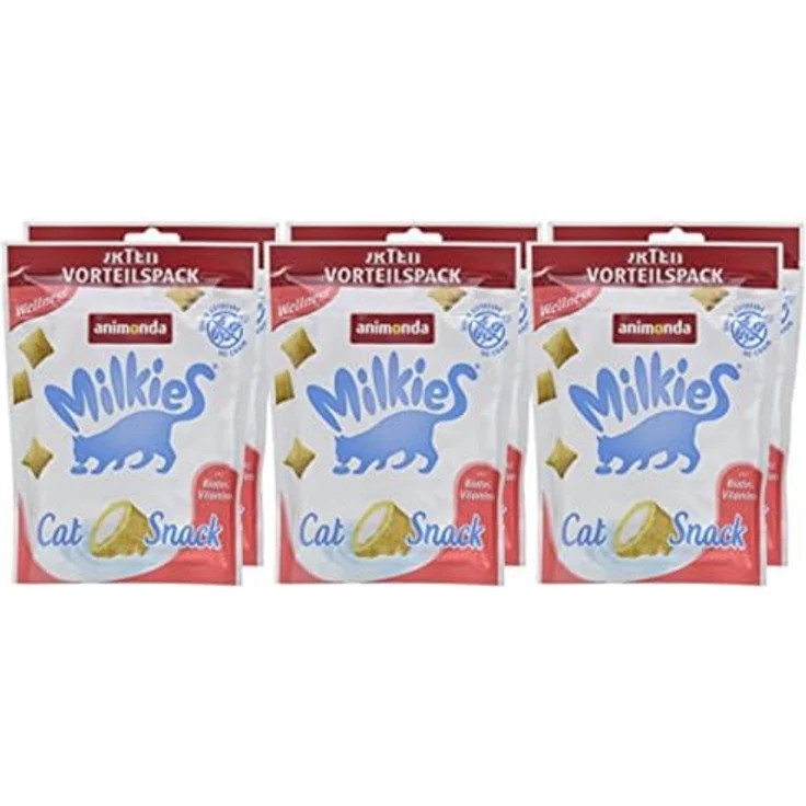animonda Milkies Wellness 120g, Katzenmilch-Snack für erwachsene Katzen zur Förderung der Flüssigkeitsaufnahme – Bild 7