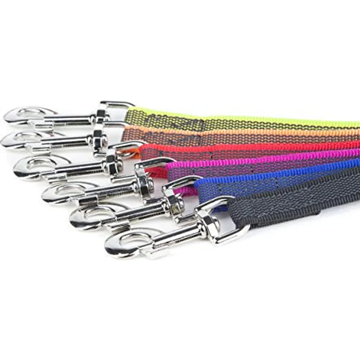JULIUS K-9 IDC Color & Gray gumierte Leine, 14 mm x 1,2 m mit Schlaufe und O-ring, stark und widerstandsfähig, Blau-Grau – Bild 5