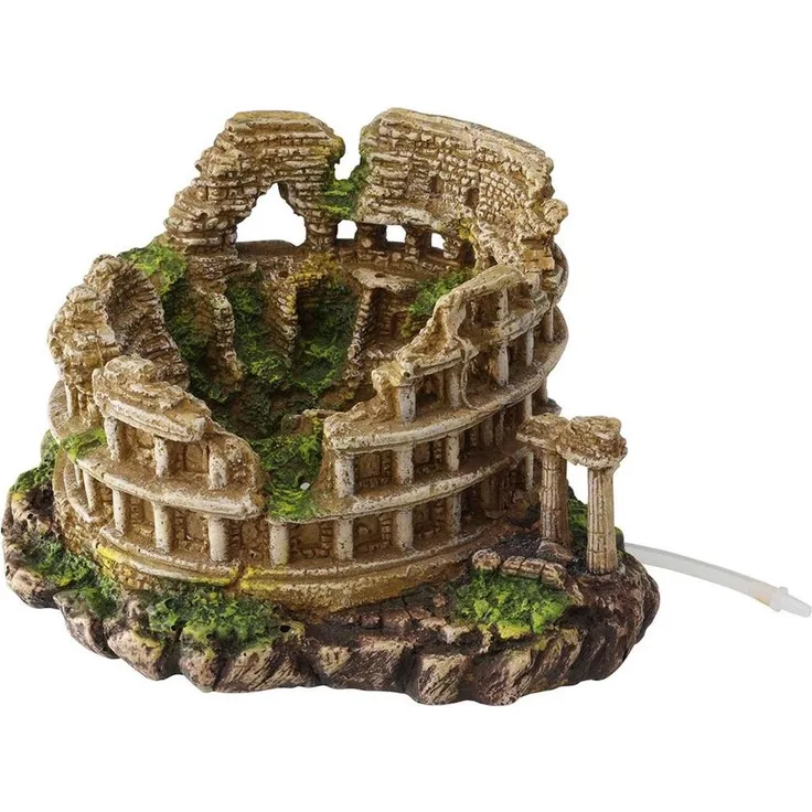 EBI Aqua Della Colosseum, naturgetreue Aquarium-Dekoration aus ungiftigem Polyesterharz, geeignet für Süß- und Meerwasseraquarien