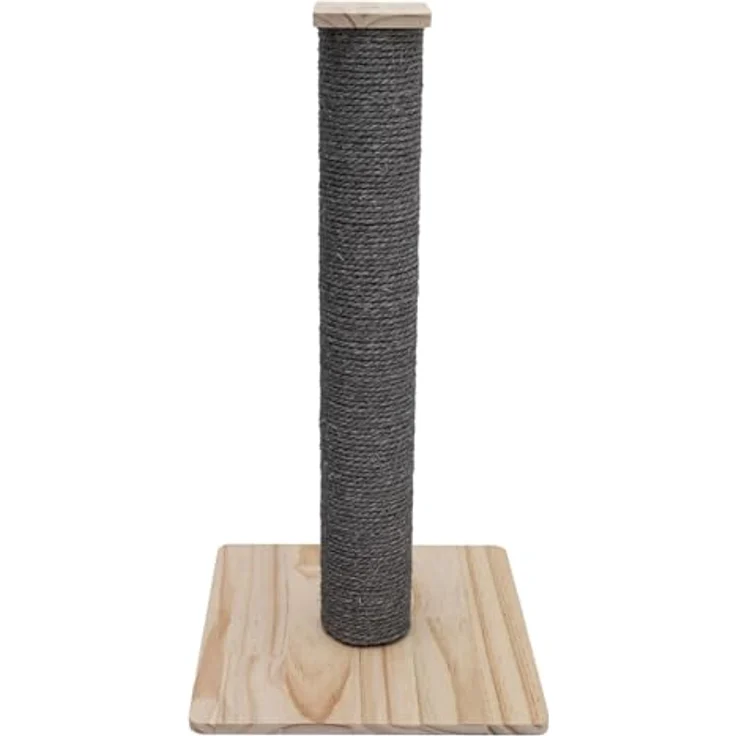 Eyepower Luca, 62cm Sisal Kratzsäule für Katzen mit stabiler Bambus Bodenplatte, ideal für kleine Räume – Bild 7