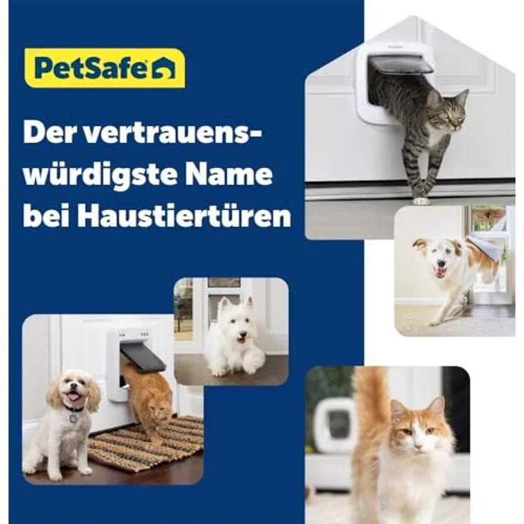PetSafe Staywell® Luxus manuelle Katzenklappe, 4 Verschlussoptionen, energieeffizient, weiß – Bild 8