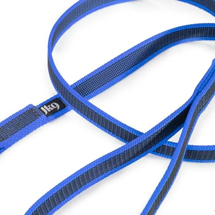 JULIUS K-9 IDC Color & Gray gumierte Leine, 20 mm x 1,2 m mit Schlaufe und O-Ring, stark und widerstandsfähig, Blau-Grau – Bild 4