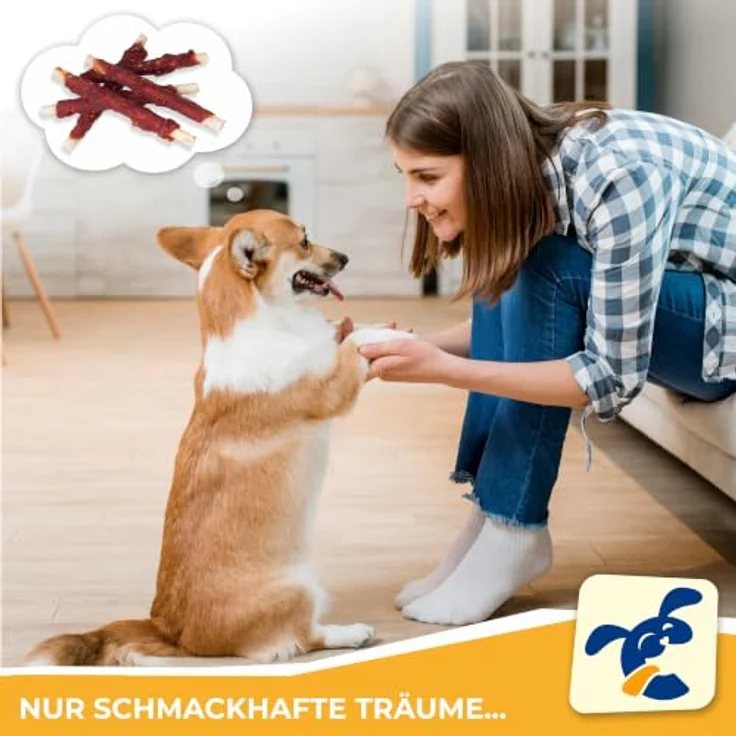 CHEWSTER Kaustangen für Hunde mit Ente, 36% Fleischanteil, getreidefrei, 350 g – Bild 5
