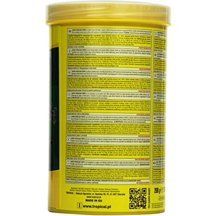 Tropical Super Spirulina Forte (36%) Flockenfutter für Meerwasserfische, 1 l Packung zur Unterstützung des Immunsystems – Bild 3