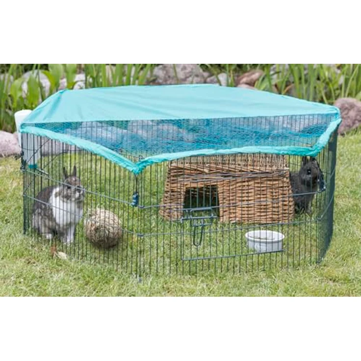Trixie Natura Outdoor-Gehege 6 Elemente für Jungtiere mit Netz, 58 x 38 cm – Bild 3