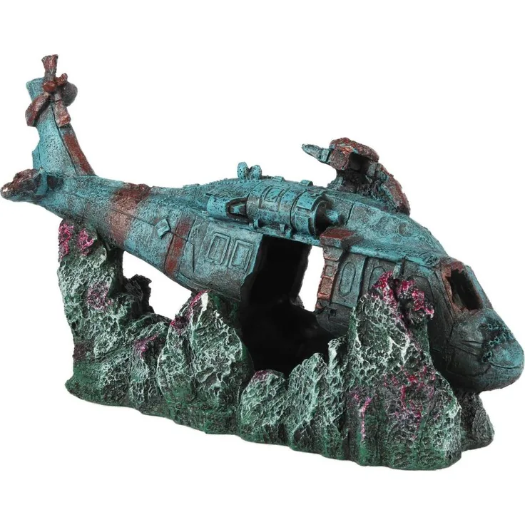 EBI Aqua Della Chopper 2, Aquarium Dekoration aus Polyesterharz, 11,5 x 18,5 x 28,5 cm, stabil und pflegeleicht