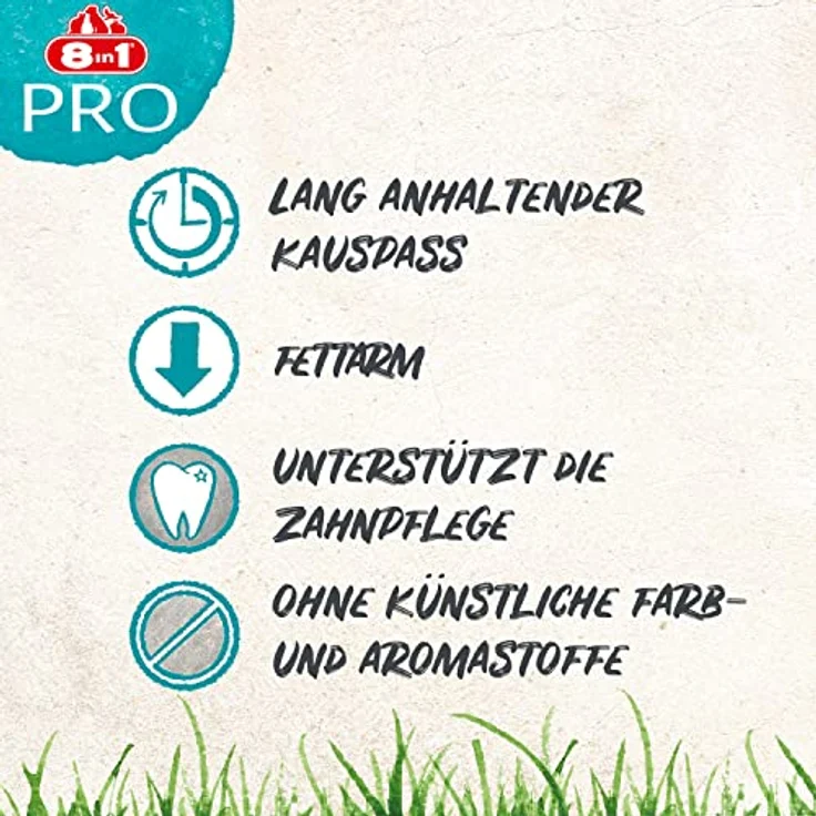 8in1 Delights Pro Dental Sticks, Hundefutter mit Hähnchen und Rinderhaut, zahnreinigend, 3 Stück à 75 g – Bild 5