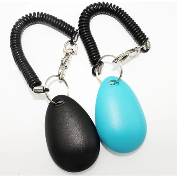 HoAoOo Pet Training Clicker mit Handschlaufe, Hundeklicker in Schwarz und Blau – Bild 3