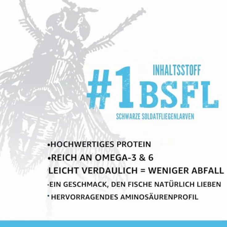 Fluval Bug Bites Tropical Micro Granules Fischfutter, Insektenbasiertes Futter mit schwarzen Soldatenfliegenlarven, komplette tägliche Ernährung, 45g – Bild 5
