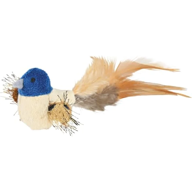Trixie Vogel mit Federn, Plüsch 8 cm – Bild 2