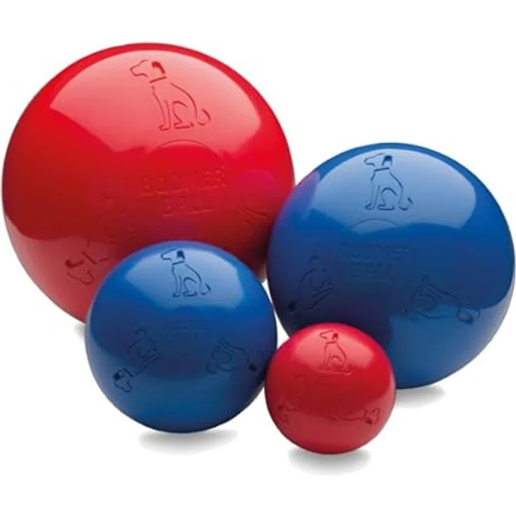 Company of Animals BOOMER BALL – Fast unzerstörbarer Hundeball, schwimmfähig, ideal für energiegeladene Hunde, Größe 20cm, Blau oder Rot – Bild 1