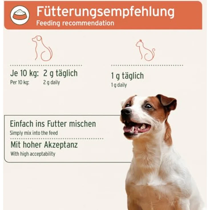 AniForte Hagebuttenpulver 250 g, 100% natürliches Ergänzungsfutter mit hohem Vitamin C-Gehalt zur Unterstützung von Gelenkfunktion und Immunsystem für Hunde und Katzen – Bild 5