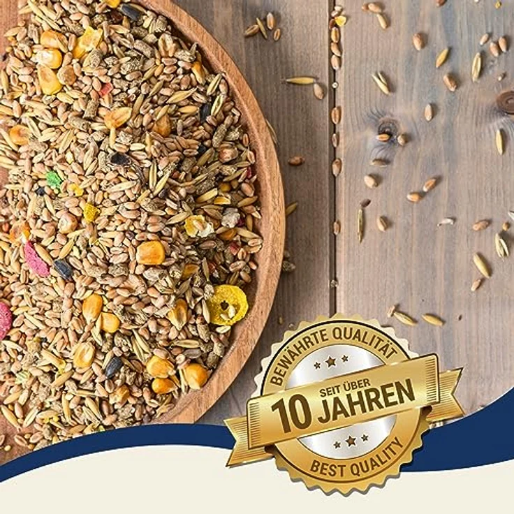 Lyra Pet® Nagerfutter 10 kg, Alleinfutter für Hamster, Mäuse, Ratten, Meerschweinchen & Kaninchen, nährstoffreich und artgerecht – Bild 4