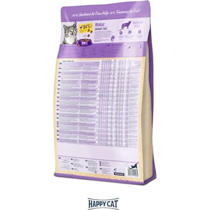 Happy Cat Minkas Trockenfutter Katze, Adult, Urinary Care mit Geflügel, 10 kg - Ausgewogene Ernährung, reduzierte Magnesium- und Phosphor-Gehalte, Harn-pH-Wert Senkung, ohne Zucker und künstliche Zusätze – Bild 2