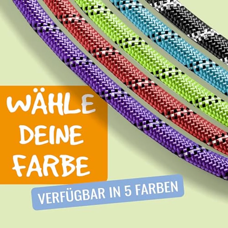 rootsnoot Hundeleine klassisch – stabile Führleine für Hunde ab 15 kg, 120 cm lang, 1,2 cm stark, reißfest und komfortabel – Bild 9