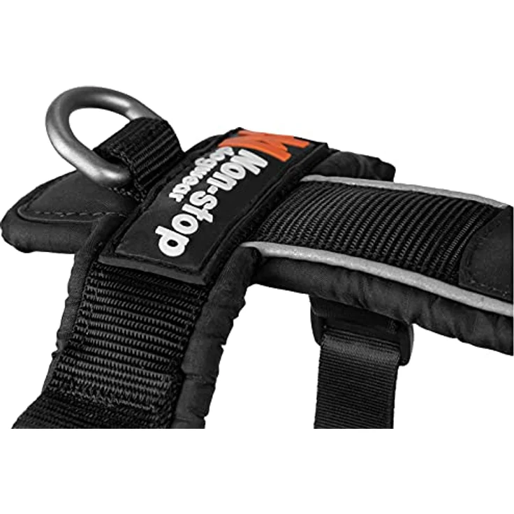 Non-stop dogwear Line Harness 5.0, Ergonomisches Führ- und Alltagsgeschirr für Hunde, Farbe: Schwarz, Größe: G 1 – Bild 4