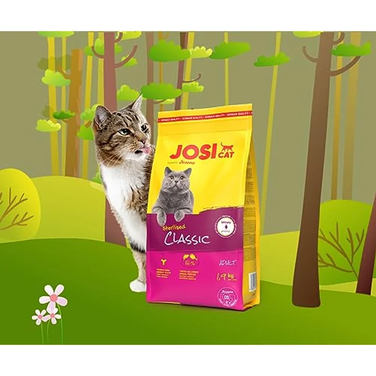 JosiCat Sterilised Classic, Premium Trockenfutter für kastrierte Katzen, mit wenig Fett und viel Protein, 3 x 1,9 kg – Bild 2