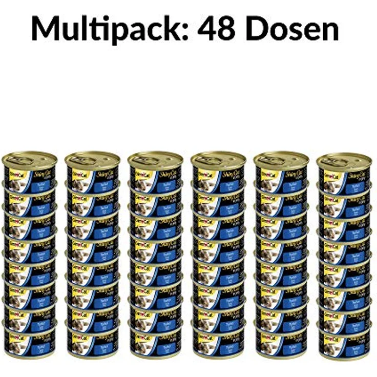 GimCat ShinyCat Thunfisch, Proteinreiches Katzen-Nassfutter 6x70g für Senior- und ausgewachsene Katzen, ohne künstliche Geschmacksverstärker – Bild 2
