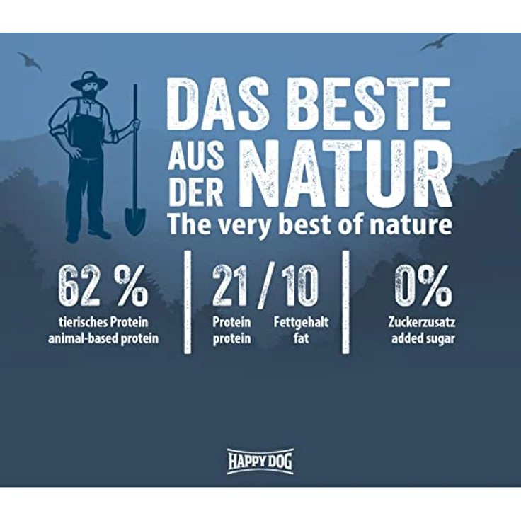 Happy Dog NaturCroq XXL, Hunde-Trockenfutter für große Rassen, Sparpaket 2 x 15 kg, extra große Kroketten, leicht verdauliche Zutaten, ohne künstliche Zusätze – Bild 3