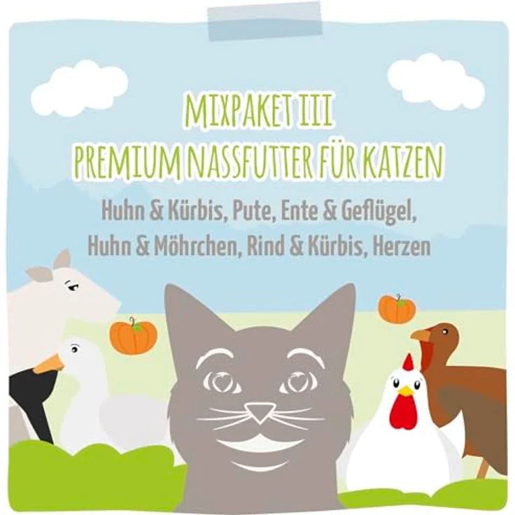 MjAMjAM leckere Mahlzeiten Mixpaket III, Katzen-Nassfutter, getreidefrei, 6 x 400 g – Bild 5